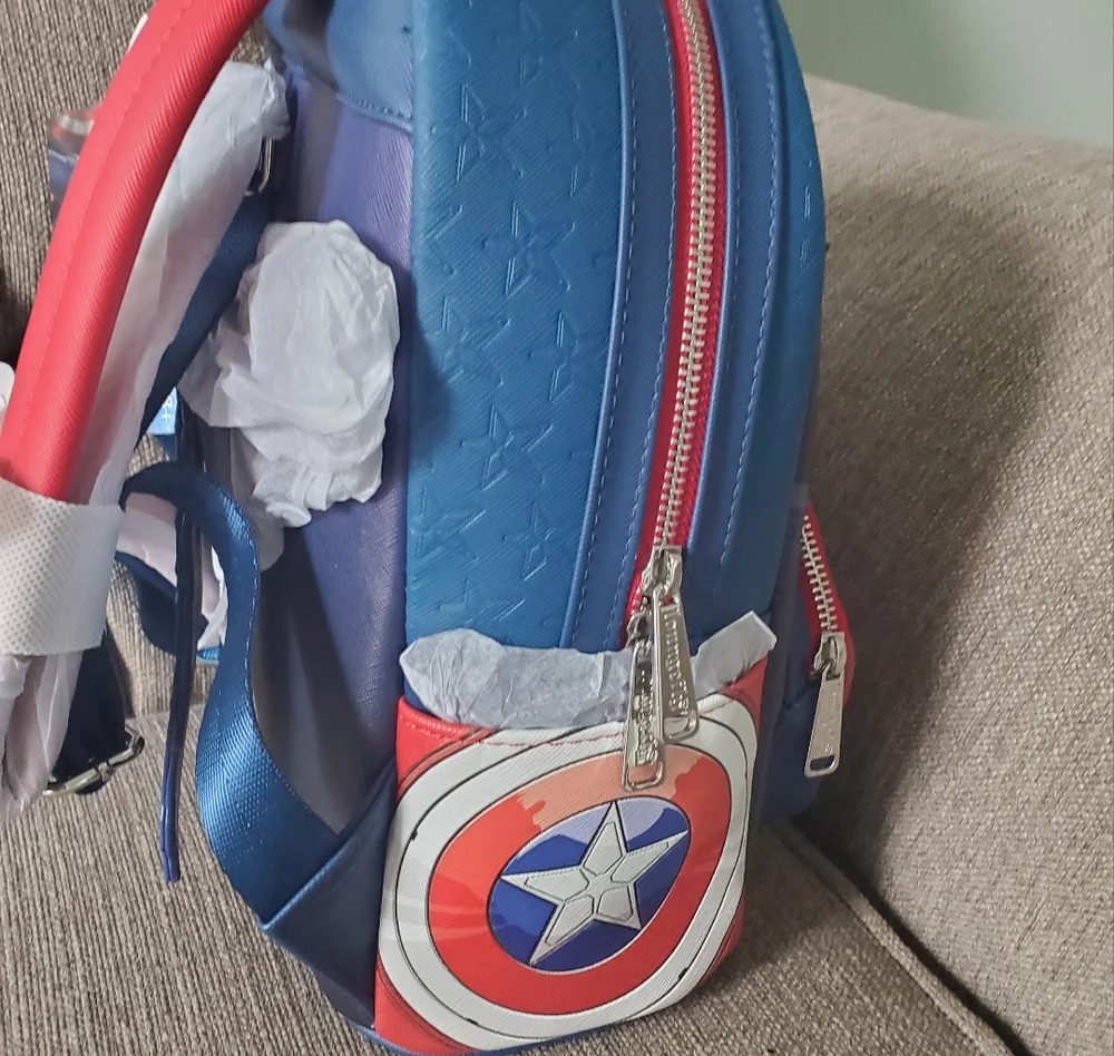 Marvel Captain America Brave New World Cosplay Mini Backpack NWT